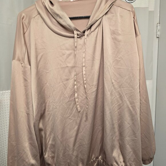 LA VIE EN ROSE Satin Hoodie - Picture 4 of 6